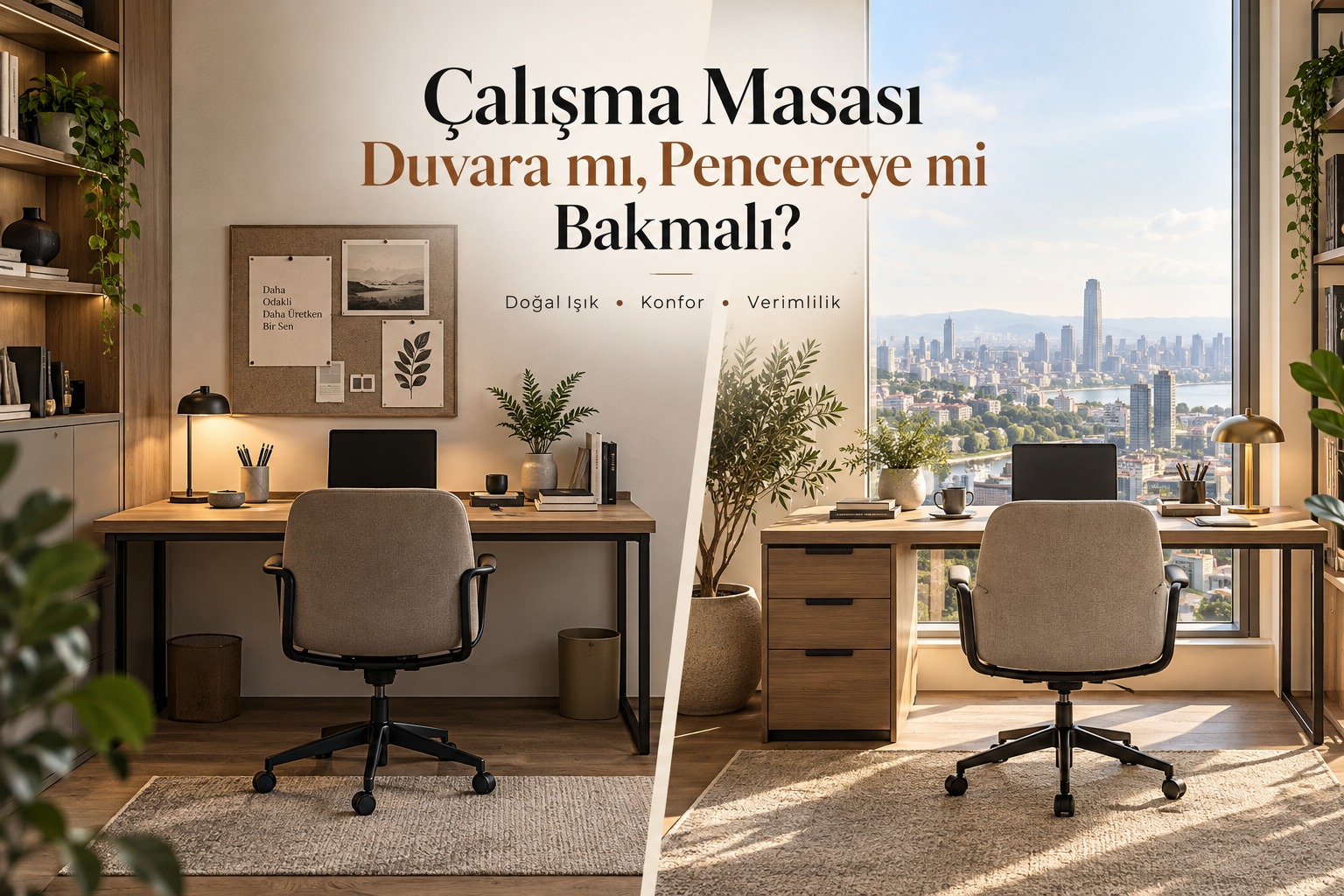 Çalışma Masası Duvara mı, Pencereye mi Bakmalı?