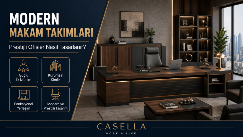 Modern Makam Takımları ile Prestijli Ofisler Nasıl Tasarlanır?