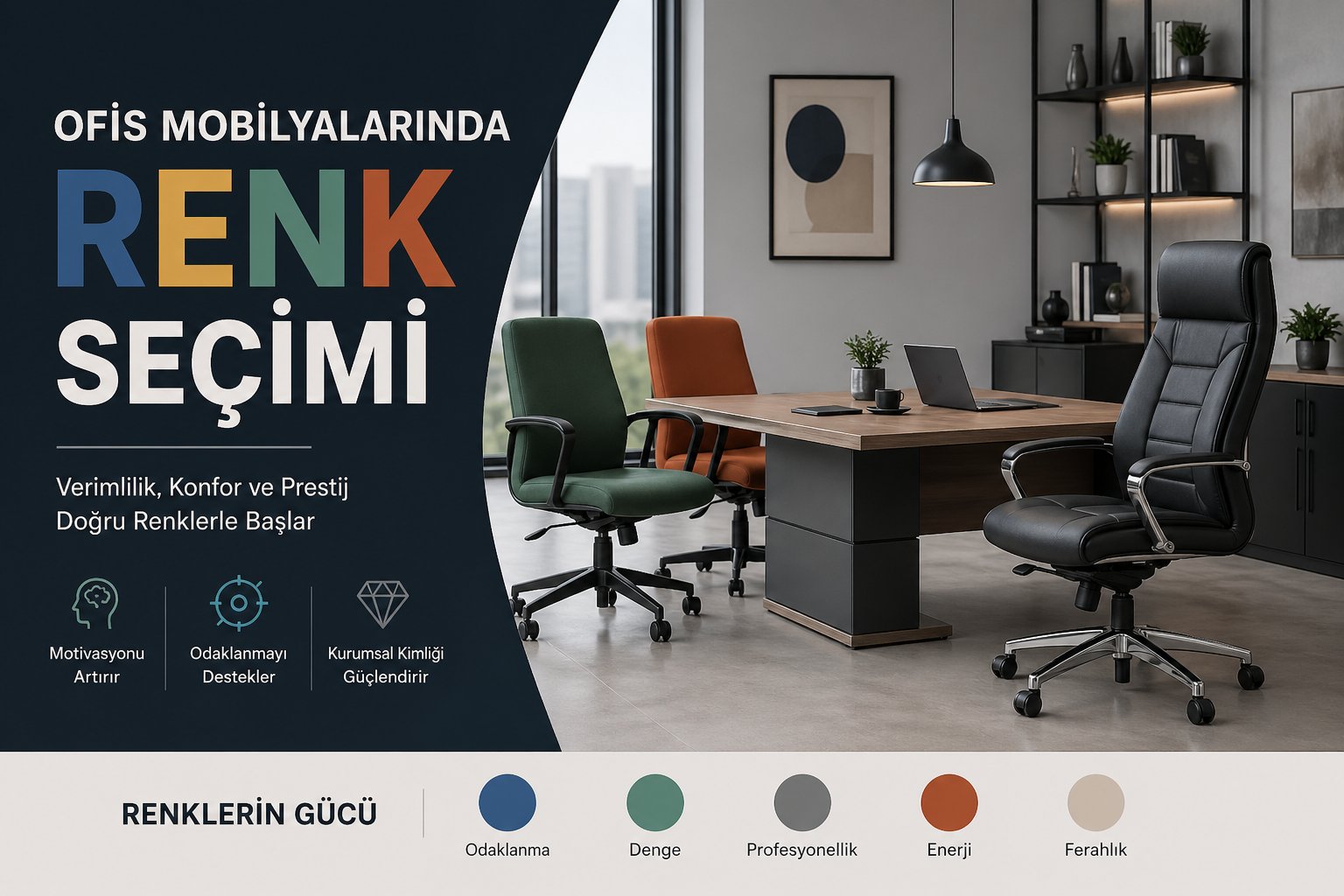 Ofis Mobilyalarında Renk Seçimi