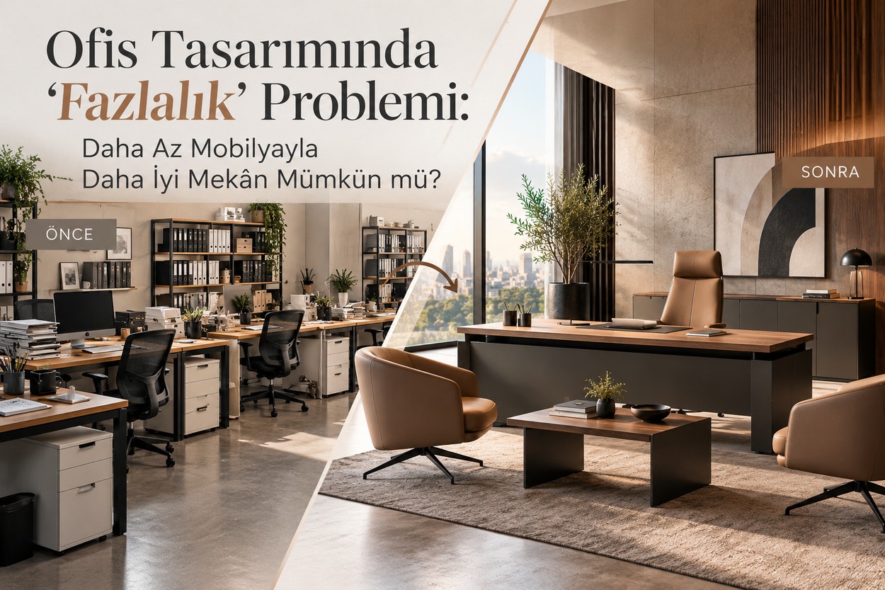 Ofis Tasarımında ‘Fazlalık’ Problemi: Daha Az Mobilyayla Daha İyi Mekân Mümkün mü?