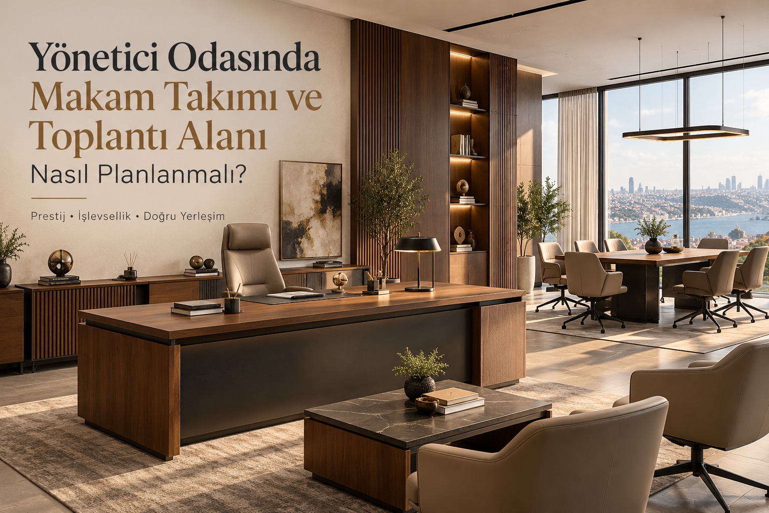 Yönetici Odasında Hem Makam Takımı Hem Toplantı Alanı Nasıl Planlanmalı?